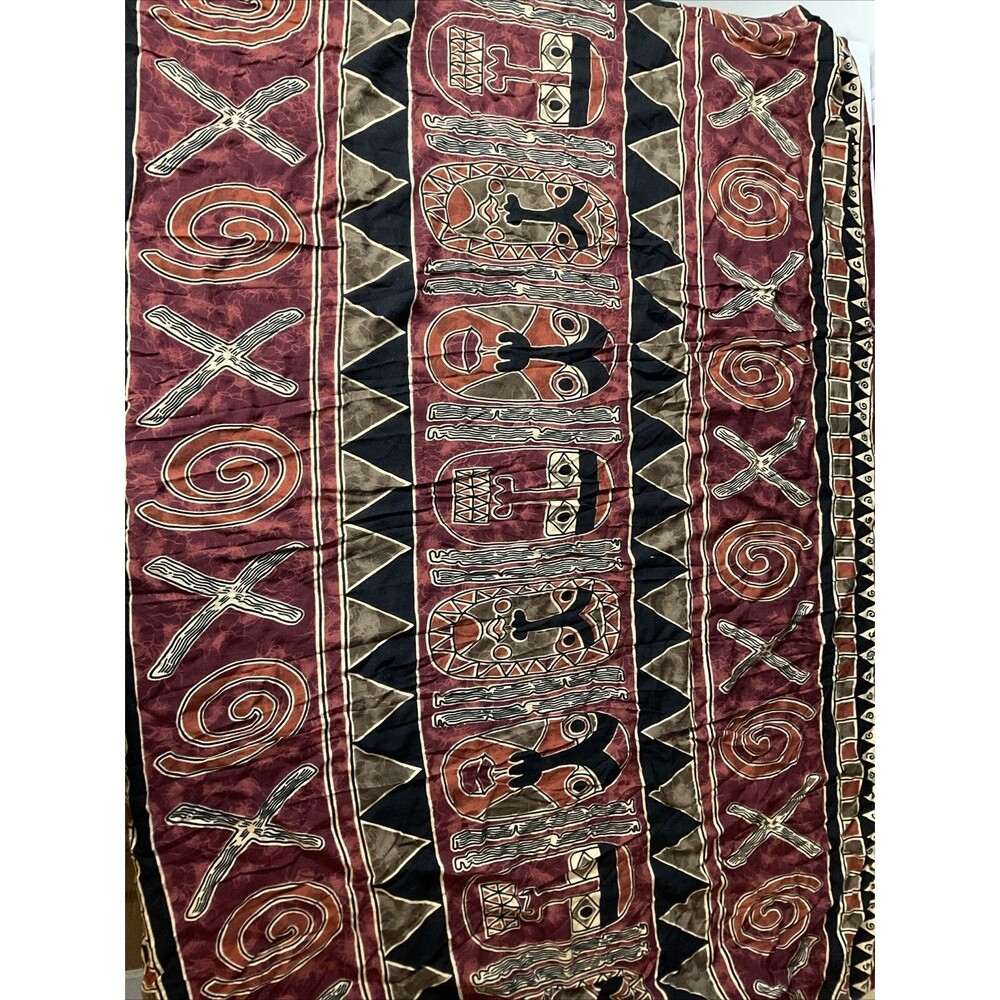 Magic Women’s Ravon Boho Bohemian Small Tribal Mask Earth Skirt African Tone